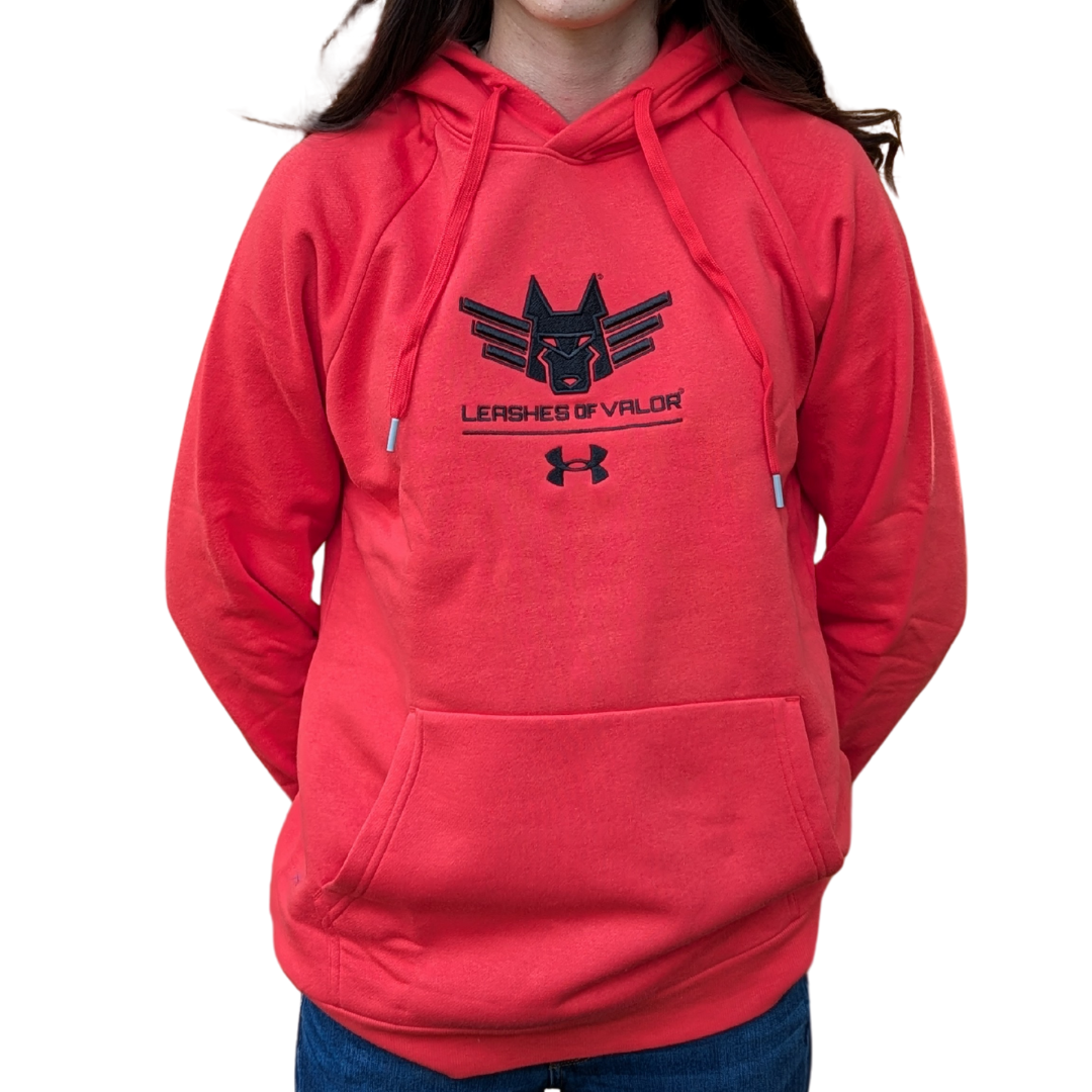 Embroidered Red Hoodie