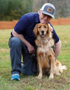 Rod and his service dog, Lavsky.