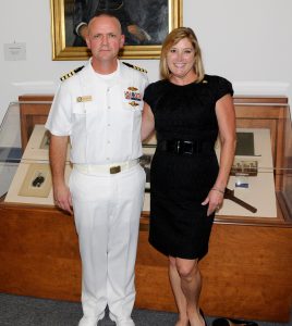 Rod Moore, a U.S. Navy captain, and his wife, Amy.